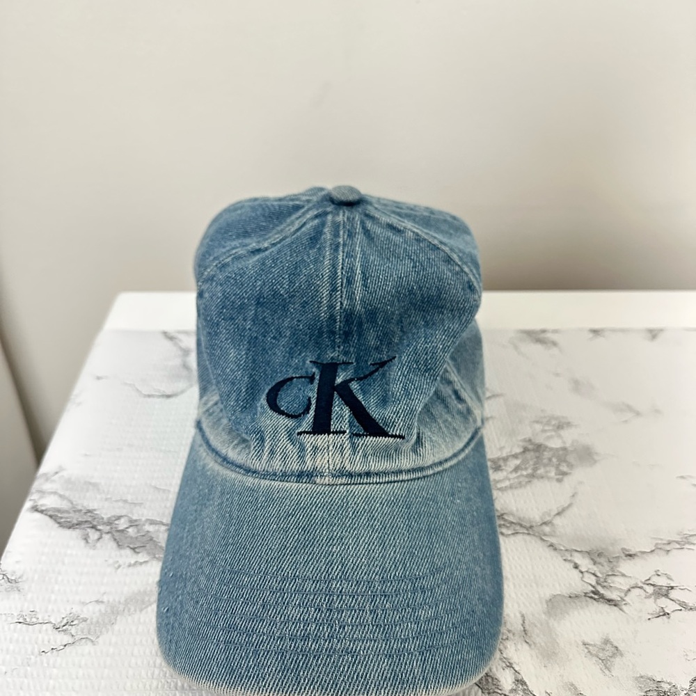 Calvin Klein Kids Blue Denim Cap